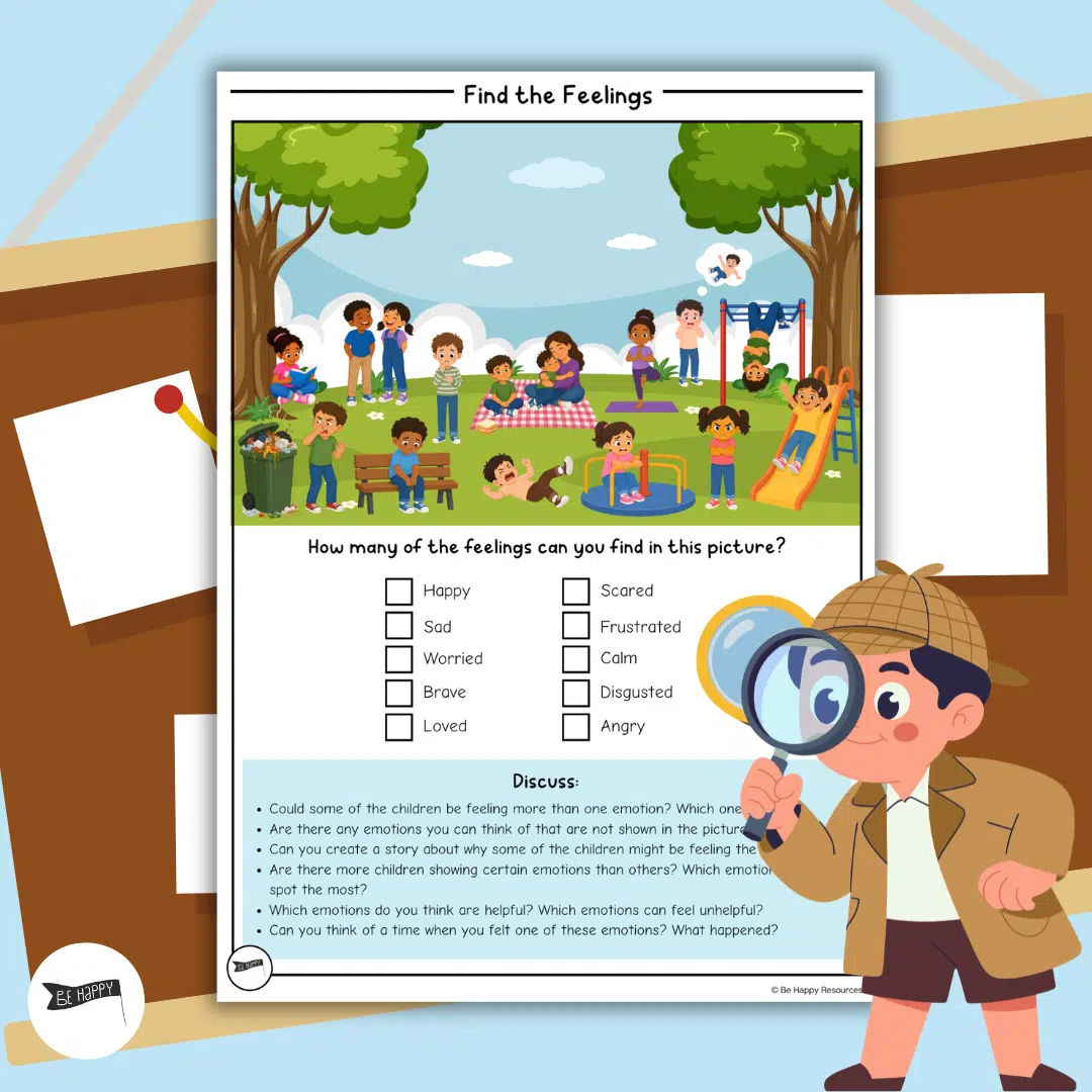 Find the Feelings - Emotional Literacy and Emotional Awareness Discussion Resource