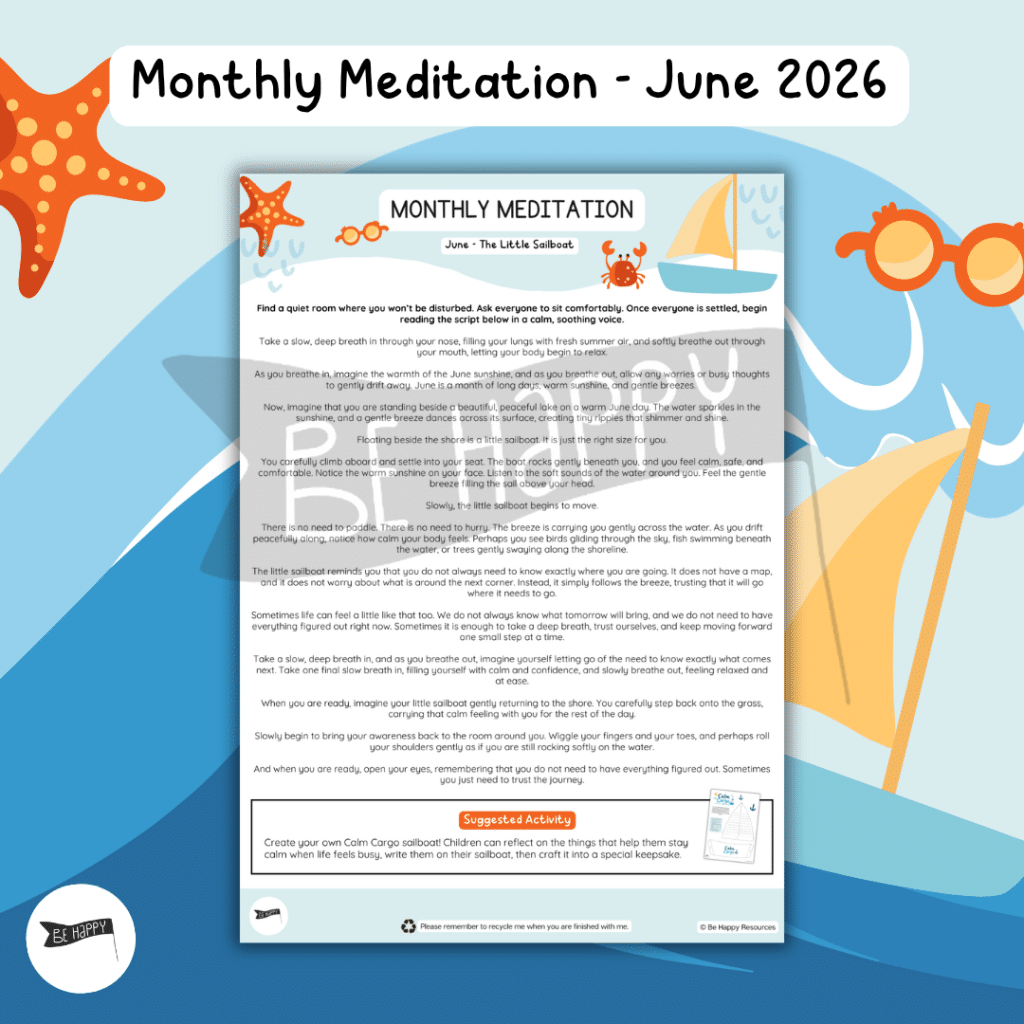 Monthly Meditations with Be Happy – June – The Little Sailboat