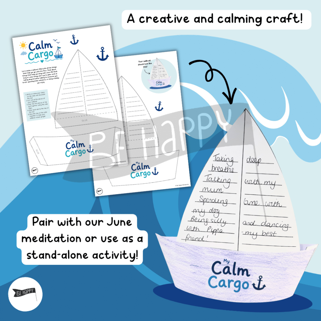 My Calm Cargo Sailboat - A Fun and Creative Calming Craft for Kids