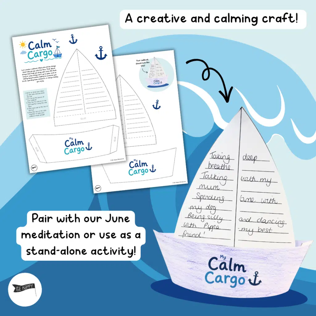 My Calm Cargo Sailboat - A Fun and Creative Calming Craft for Kids