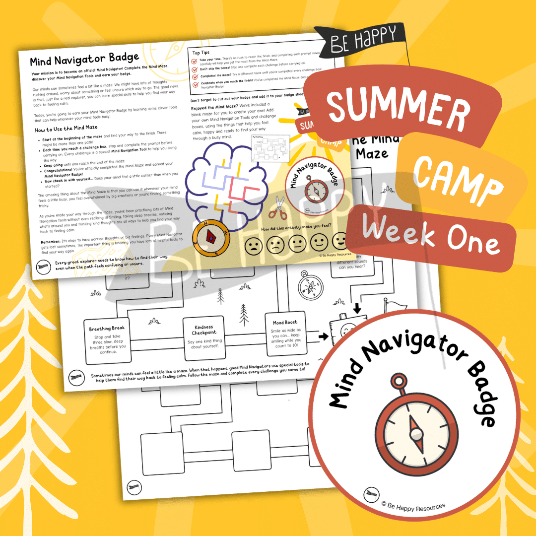 Be Happy Summer Camp - Week One, Activity Two - The Mind Maze