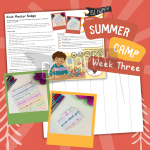Be Happy Summer Camp - Week Three, Activity One - My Thought Knot