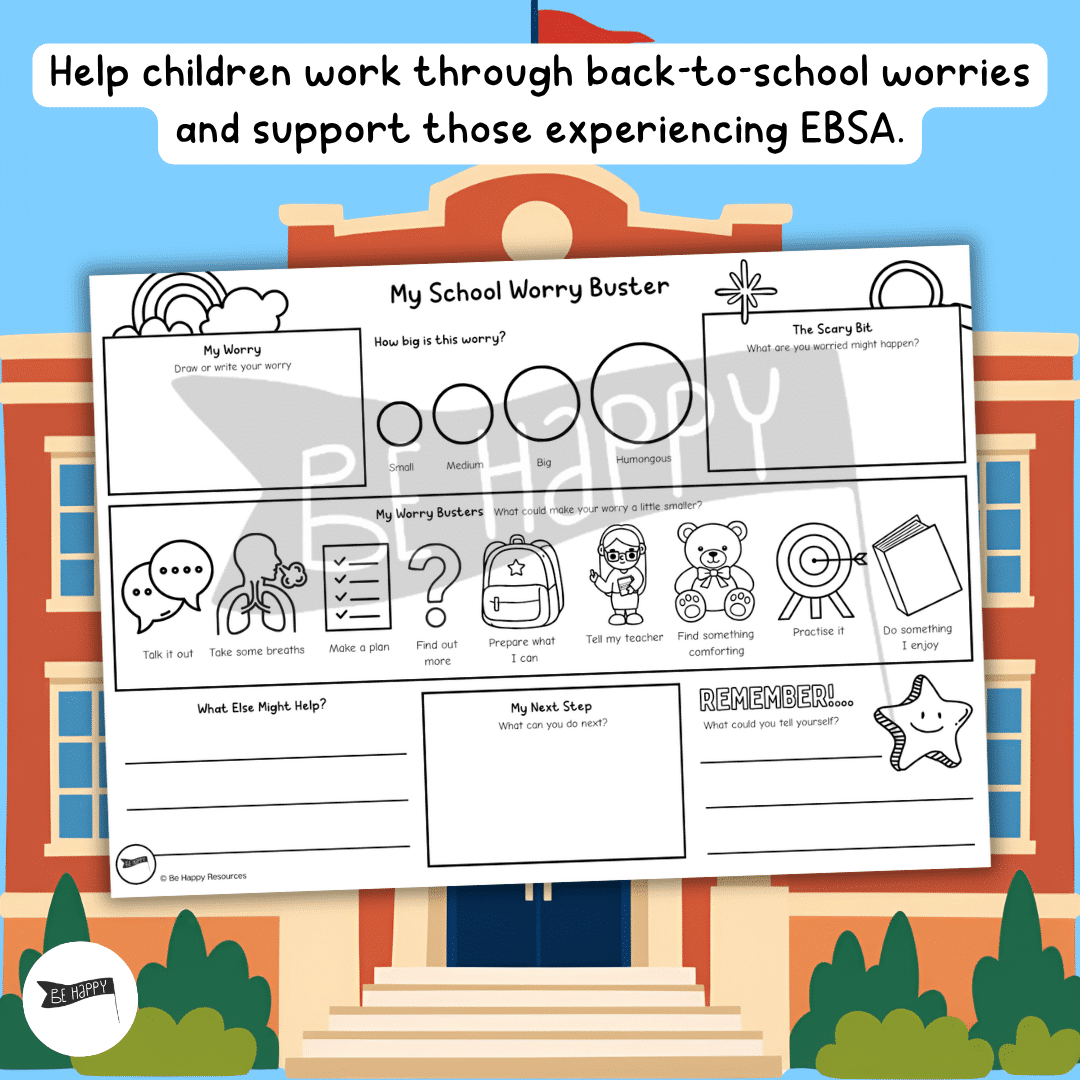 Back-to-School Worry Buster – Work Through School Worries Step by Step