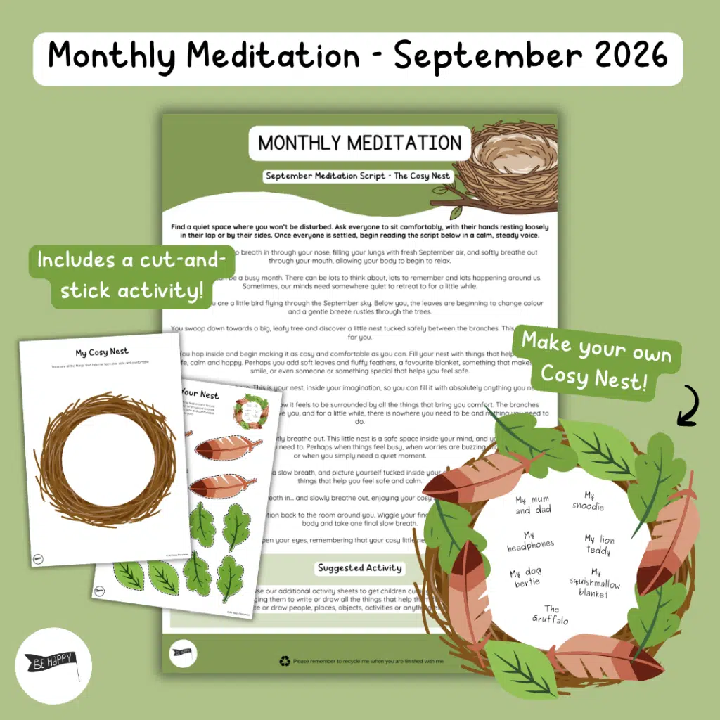 Monthly Meditations with Be Happy - September 2026 Meditation + Activity