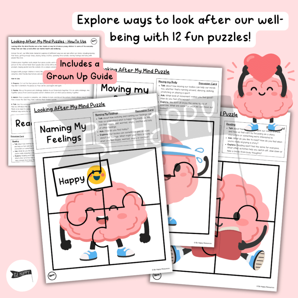 Looking After My Mind - Jigsaw Puzzle and Matching Game - 12 Puzzles!